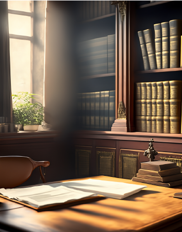 concept image of a lawyer's desk